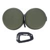 Stainless Steel Portable PET Bowl Set Green and Khaki Travel PET Feeder  PET Feeding