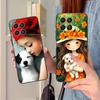 Girl Dog Puppy Matte TPU Mobile Phone Case for Honor 90 80 70 60 50 30 20 10 9 8 7 Pro S SE Lite 5G Colorful Printing Cover