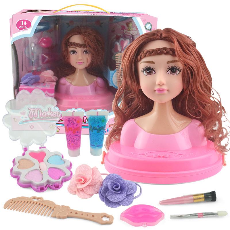 Hair Styling Barbie Doll Set: Half-body Princess Makeup Toy for Girls
