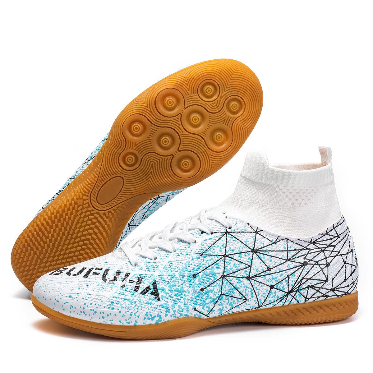 

Основные футбольные бутсы новая плоская обувь молодежная уличная футбольная профессиональная игровая обувь для тренировок 35 белый