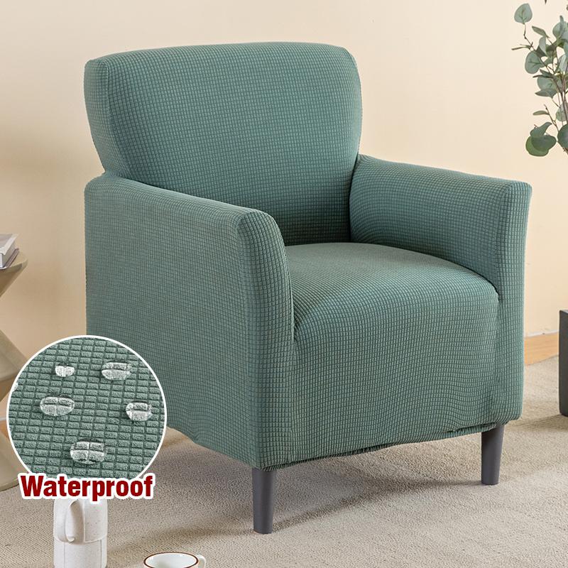 Waterproof Stretch Armchair Cover Sofa Cover for Living Room Thick Soft Chair Cover with Elastic Bottom Couch Cover for Pets Kid