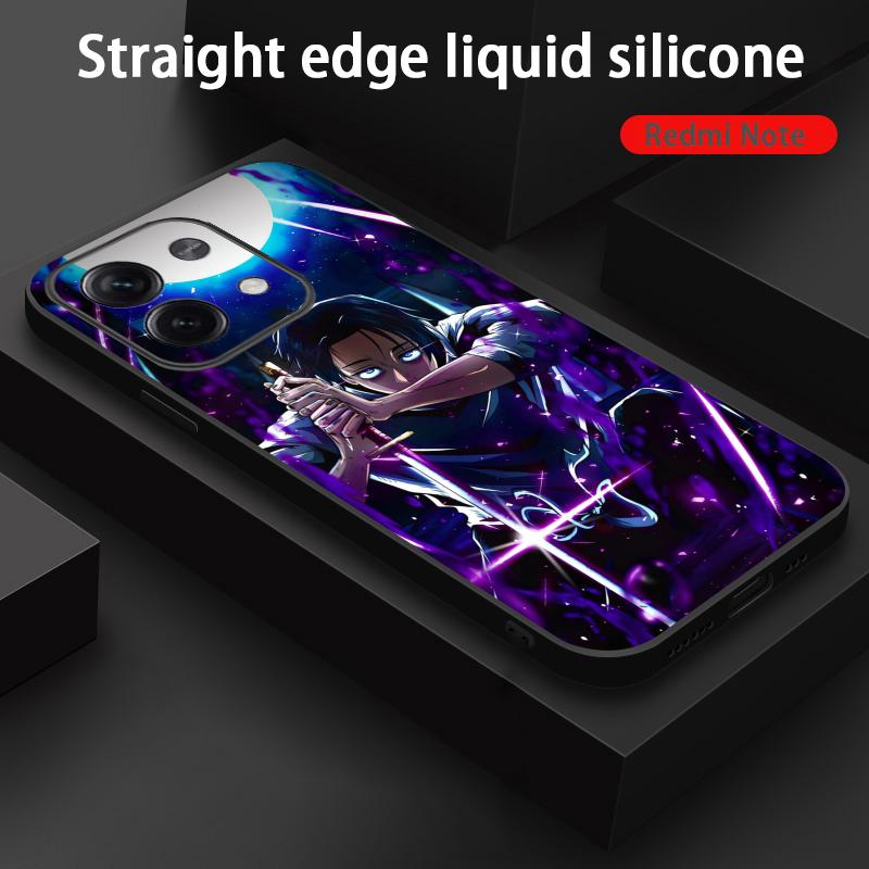 Jujutsu Kaisen Yuta Okkotsu Phone Case For Xiaomi Redmi Note 14 13 12 11 Pro Plus S 5G 4G Soft Black Phone Cover