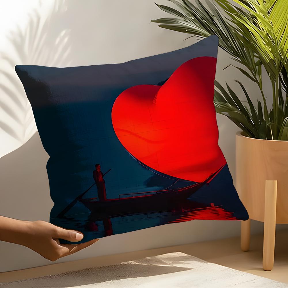 Creative Heart Stealing Theme Pillow Case Home Living Room Decoration Linen Pillow Cases Cushion Cover