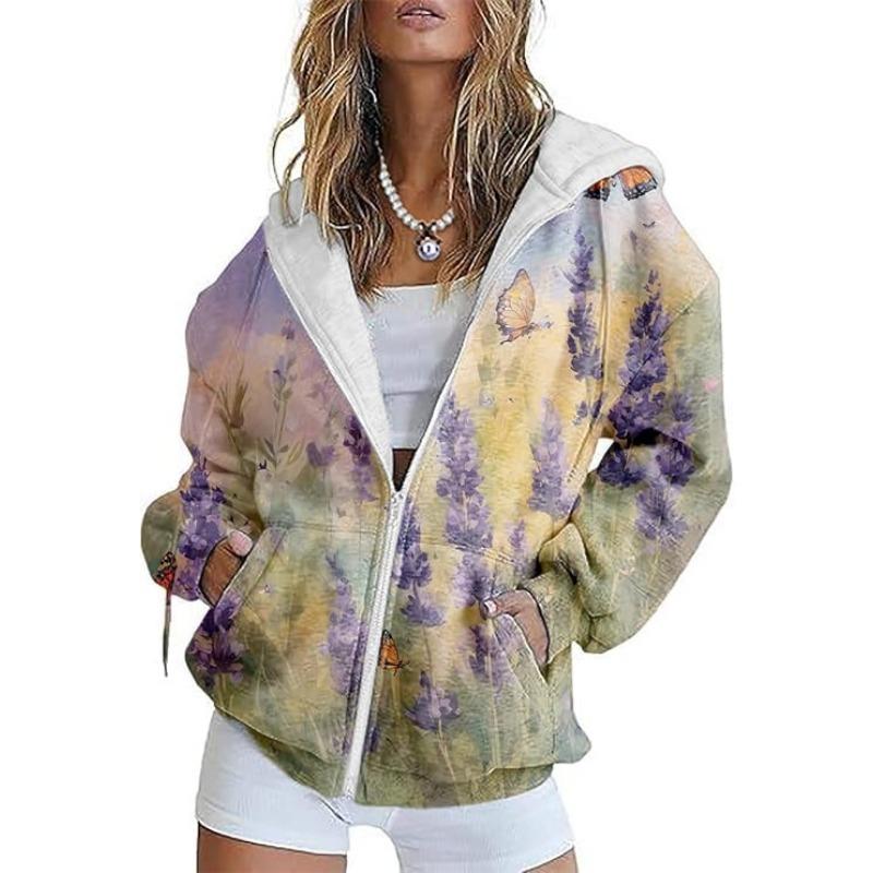 2025 Upgrade Fashion with Our 3D Digital Printed Women's Zip Up Hoodie In  Winter Clothes Women  K Pop Clothes Sweatshirt