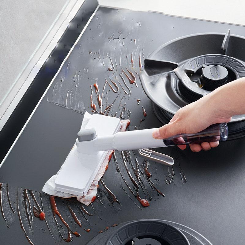 Wet and Dry Spray Mop, Cloth Clip Type Household Mop, One-Clean Rotating Mop, Hands-Free Floor Mop