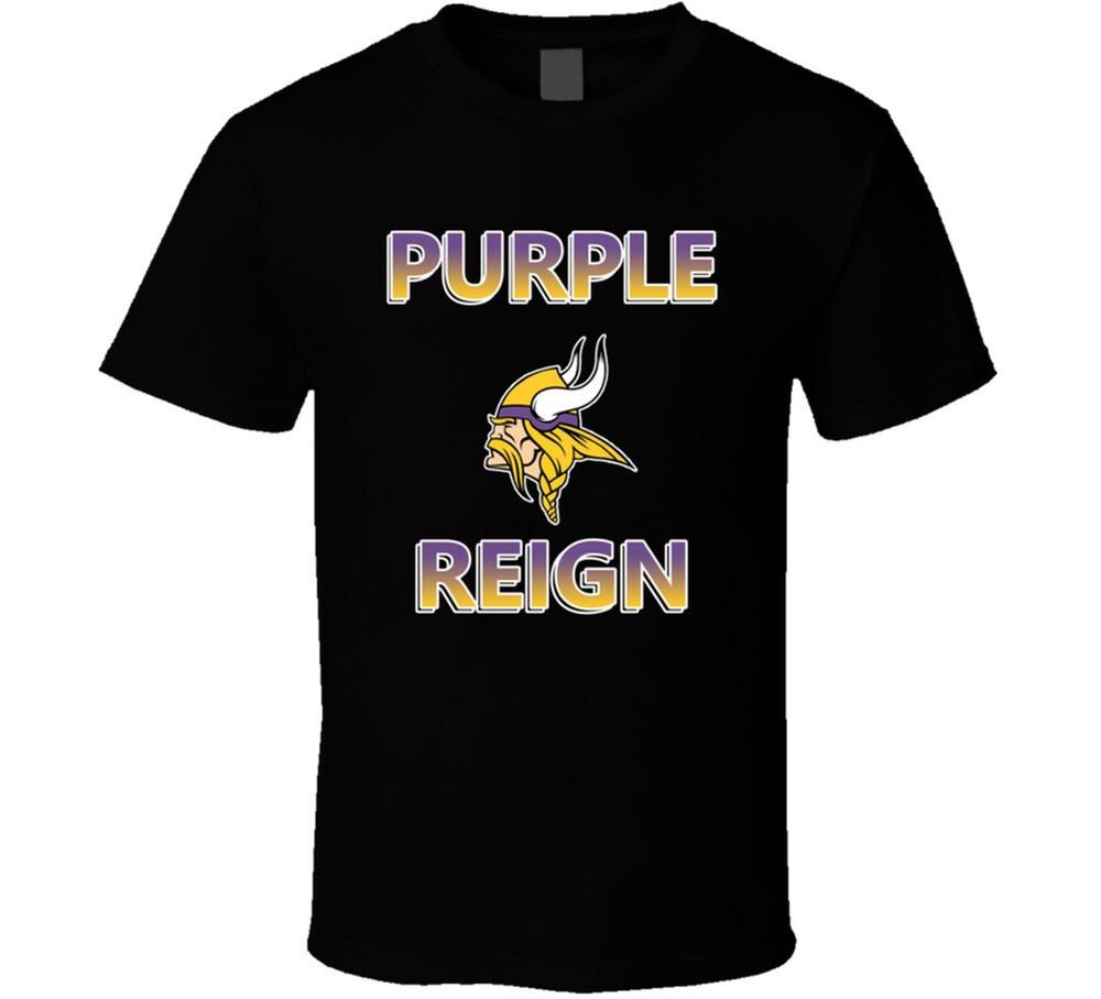 

Minnesota Football Fan Purple Reign Viking Skol Cool T Shirt S