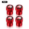 4Pcs Metal Car Logo Wheel Tire Hex Valve Caps Stem Case Covers For Audi A1 A3 A4 A5 A6 A7 A8 Q2 Q3 Q5 Q6 Q7 TT S line S3 S4 S5