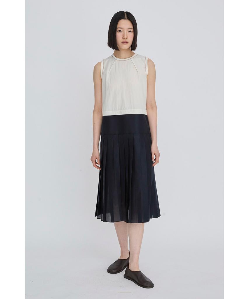Recorde Sleeveless Pleats Dress Rqdam26544Whx