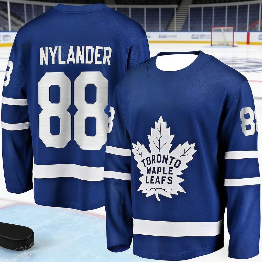 2026 Hotsale Men's New Toronto Ice Hockey Training Jersey with 3D Print, Breathable, Moisture-Wicking Long-Sleeved T-Shirt Kids