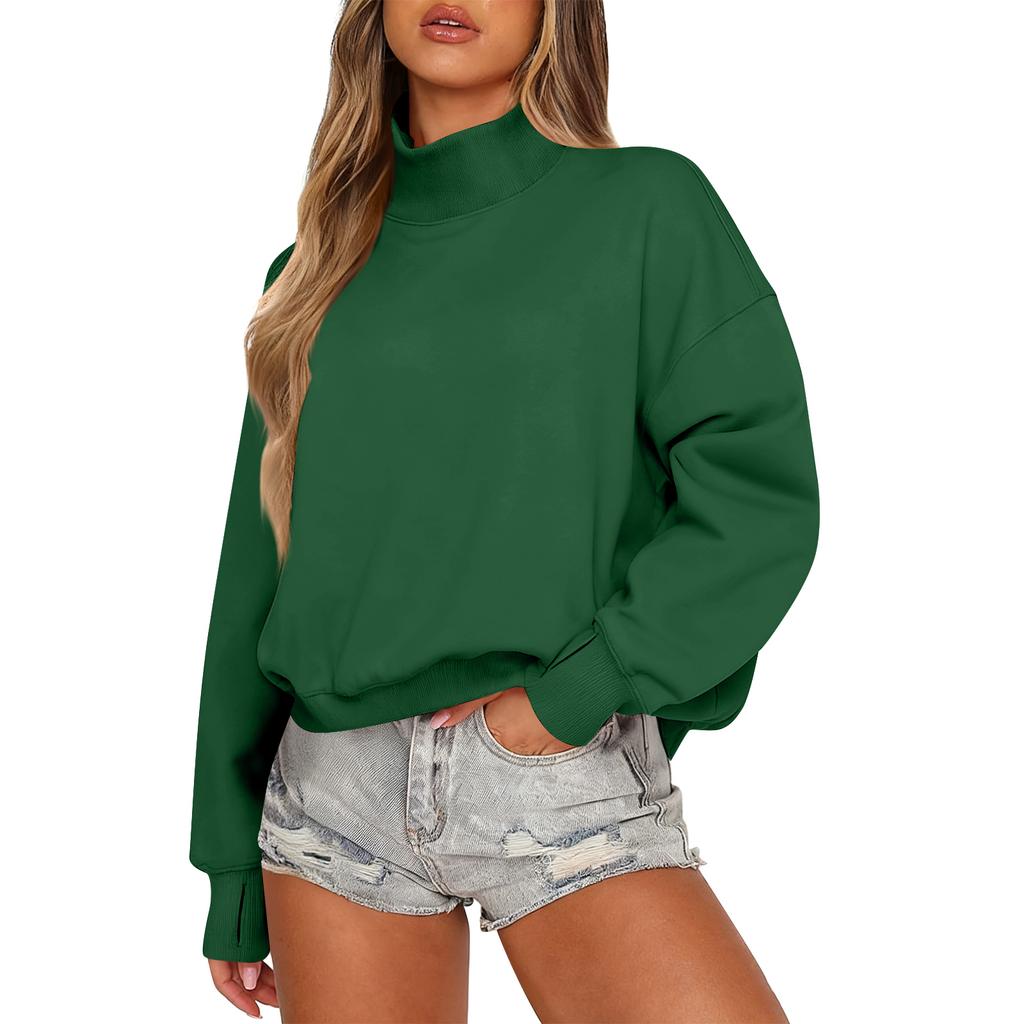 Damen Sweatshirt Langarm Lässig Bequem Locker Leicht Damen Sweatshirt