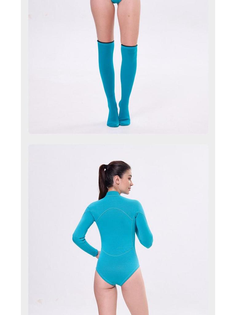 Women's 2mm Wetsuit Bikini: Front Zip Surf & Swim Suit - Warm, Jellyfish Resistant for Winter & Freediving