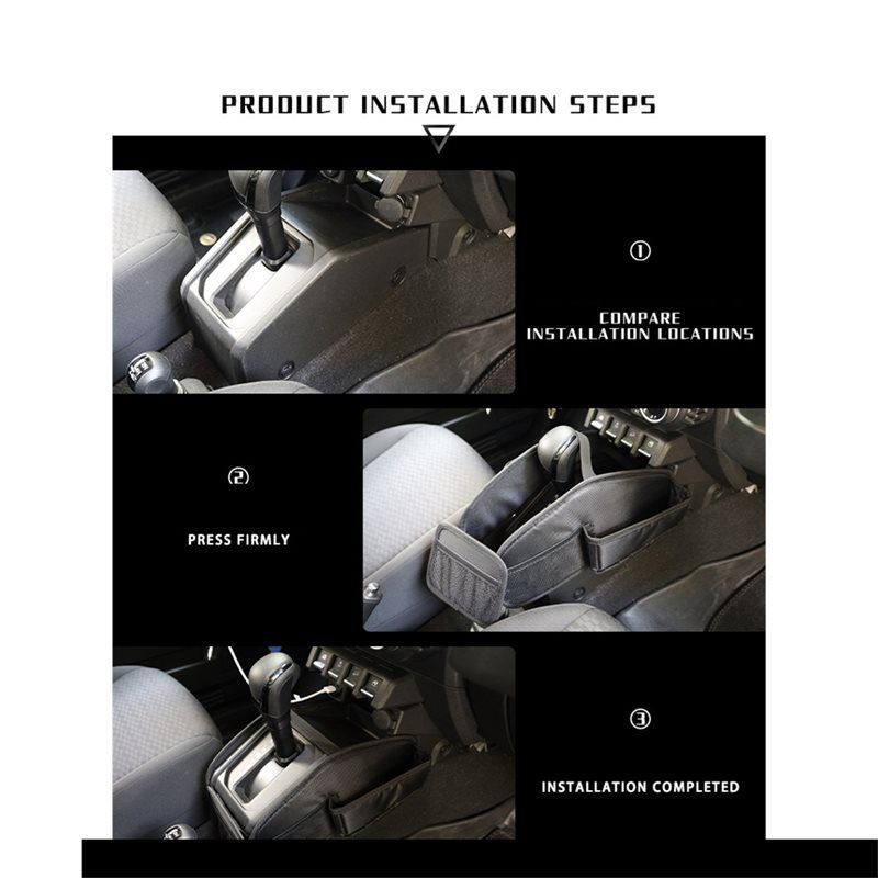For Jimny -2024 JB64 JB74 Gear Shift Storage Bag Organizer Tray Container Car Accessories For Storing Tidying