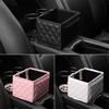 PU Leather Car Armrest Storage Box Between Seats Center Console Organizer Multifunctional Central Armrest Box Automotive