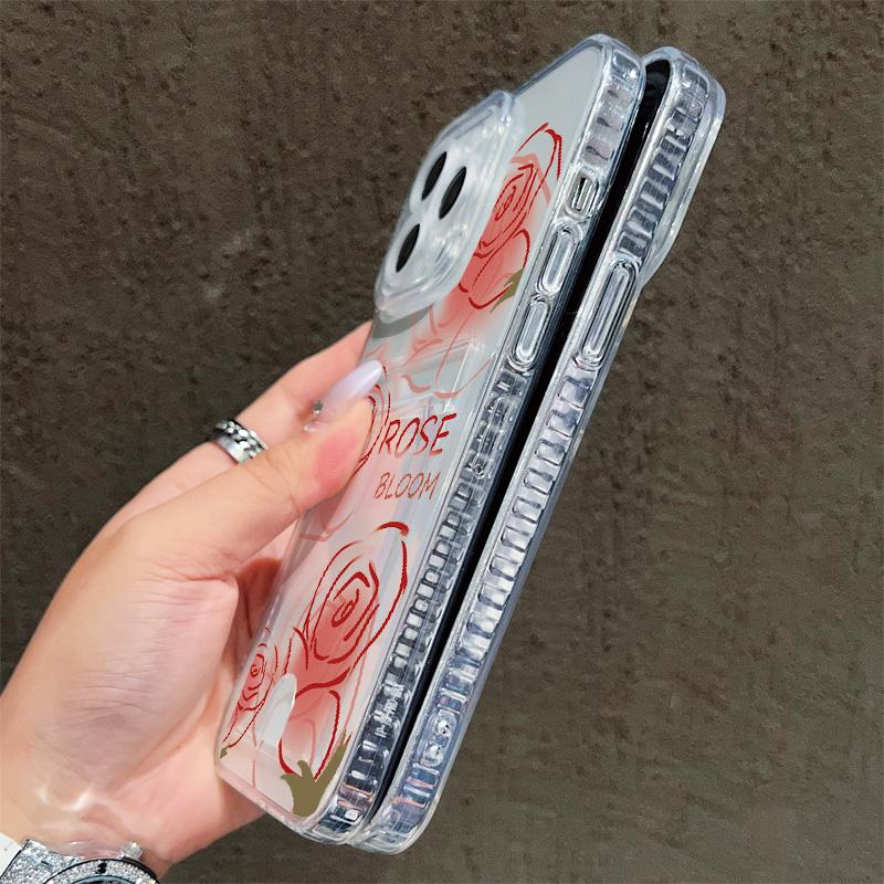 Card Slot Holder Silicone Wallet Pocket Case For Samsung A06 A16 A54 Xiaomi Redmi Note 12 13 14 Vivo V27E V27 Infinix Smart 7 Cover Clear Phone Bumper
