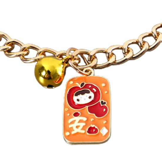Excellent Allergy Free Resin Cat Collar Cartoon Pendant Style Pet Neck Chain Birthday Gift