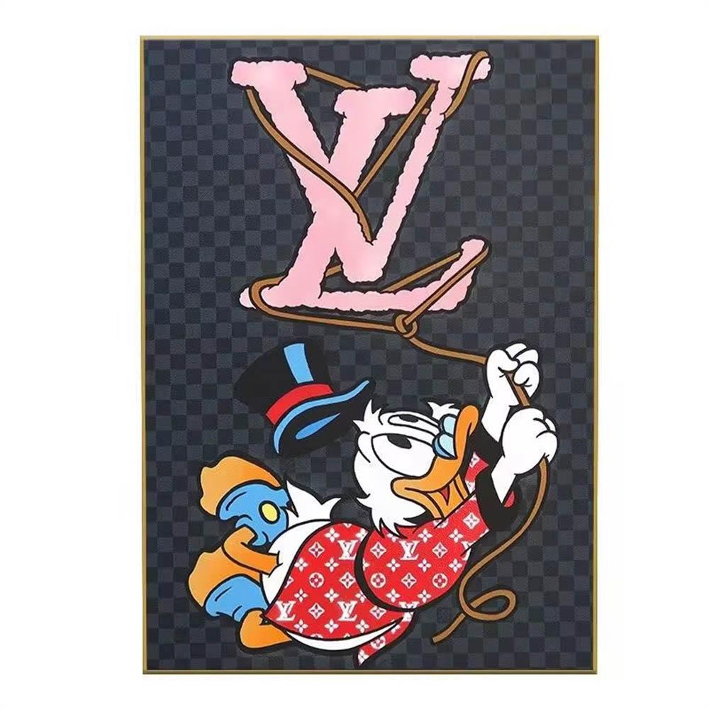 Disney Minimalist Style Donald Duck Daisy Mickey 5D Diamond Painting Full of Diamonds DIY Handmade Diamond Painting Cartoon Decoration Painting Kit