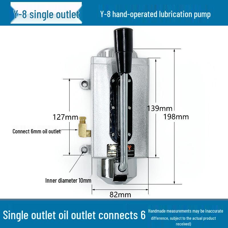 Y-8 Manual CNC Milling Machine Oil Pump: Hand Press Lubricating Pump for Punch Press and Lathe