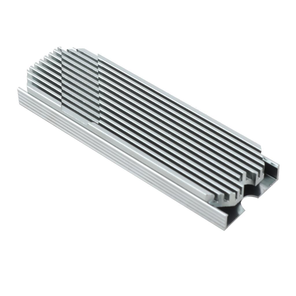 M.2 2280 SSD Heatsink Anodized Aluminium Alloy Fast Heat Conduction M.2 2280 SSD Cooler for Desktop Computer Gray