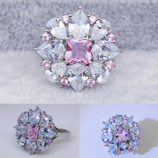 Bijuterii Femei Inel de logodnă de nuntă cu flori cu zirconiu fermecător