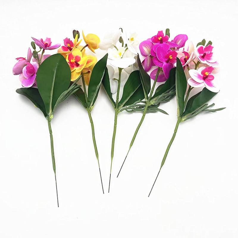 Orchid Artificial Butterfly Flowers Bonsai Home Decor And Photography Props