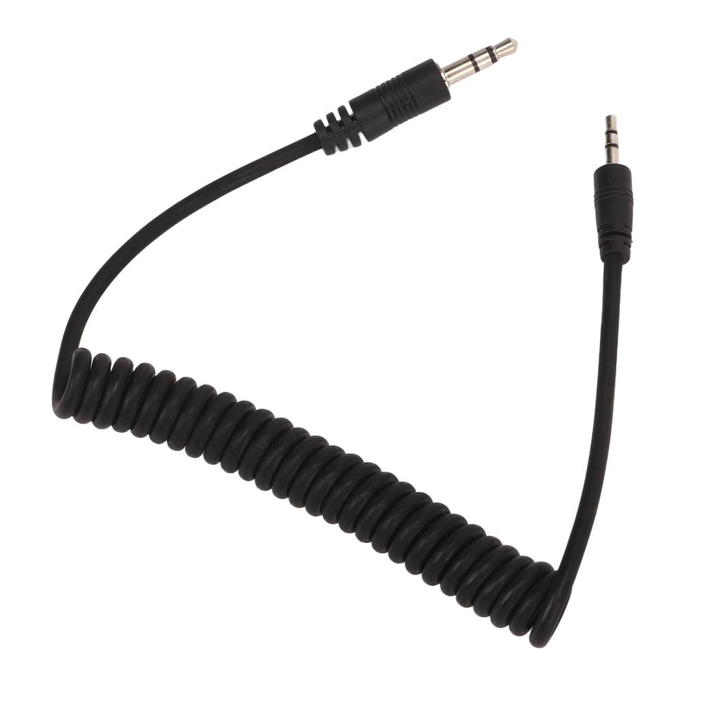 3.5mm To CB2 Camera Spring Cable Shutter Remote Control Connection Cord Trigger Cable 1 Meter