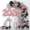 2026 Number Crown Foil Balloons for 2026 New Year Eve Party Decoration Supplies Navidad Christmas 2025 Photo Props Gifts