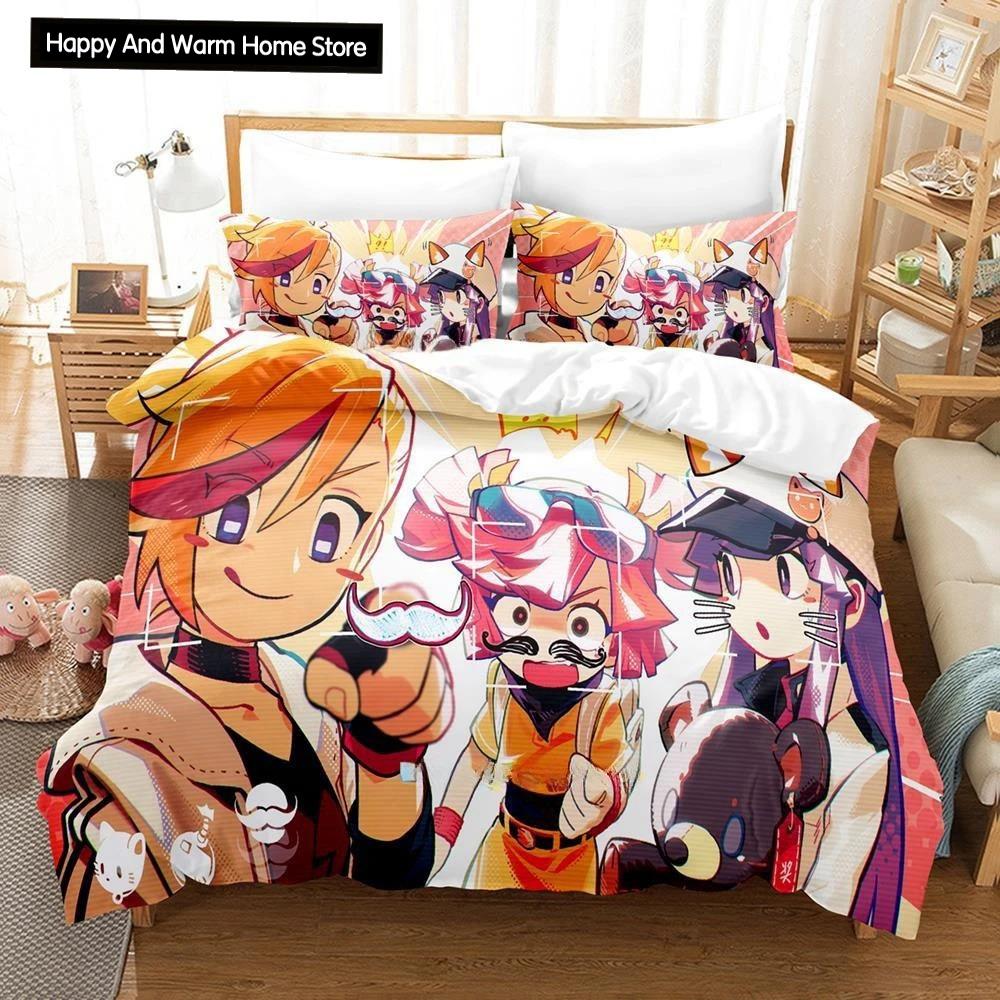 

Comforter Fashion 3D Print Music Game Muse Dash Bedding Set Single Twin Full Queen King Size Bed Set Adult Boys Bedroom S Comforter (quilt)-EU Single(135*200cm)3pcs
