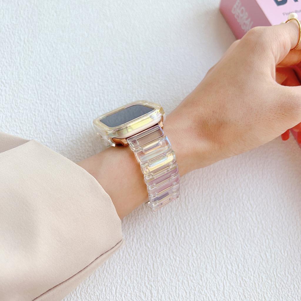 Glitzer Klare Hülle Für Apple Watch Series Ultra2 9 8 7 5 6 SE Ultra Bling Stoßfänger Schutzhülle Für iWatch 41 45 49 44 40 42 38mm