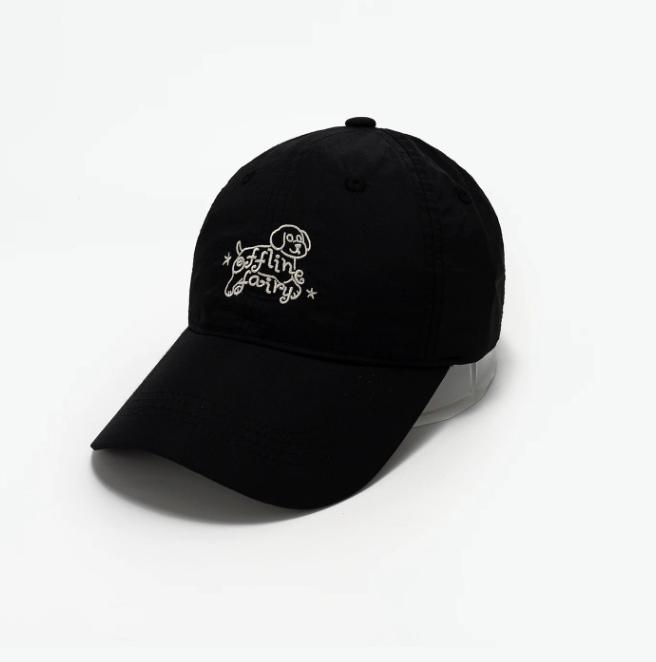 Niche Design Dog Embroidery Quick Dry Baseball Cap Women Thin Spring Summer Outdoor UV Protection Casual Sports Sun Peaked Hat
