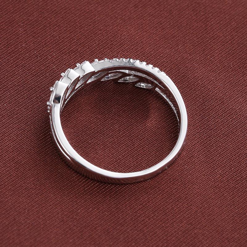 Elegant Oval Zircon Inlaid Ring - Fashionable Pure Copper Women's Jewelry