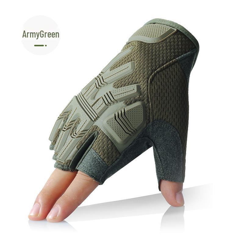 Men's Half-Finger Tactical Gloves: Non-Slip, Multi-Function for Combat, Riding, Outdoor Sports, and Mountaineering