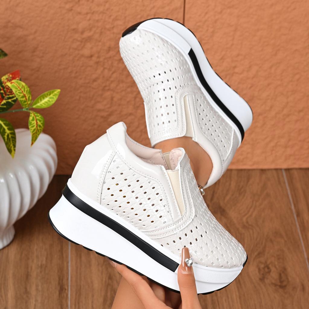 Plus Size Shoes for Women 35-42 Autumn Fashion Platform Wedges Slip On Casual Shoes Zapatos De Mujer Flats Women Footwear