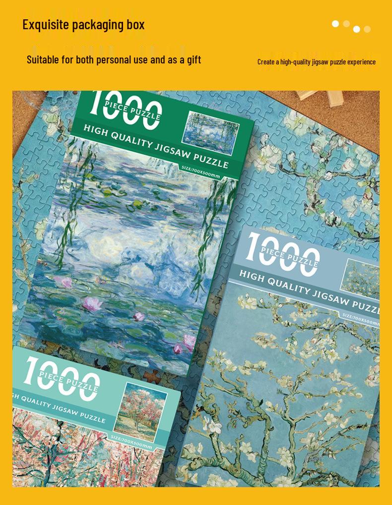 Van Gogh Creative Landscape Jigsaw Puzzle - 1000 Pieces Stress Relief Educational Toy