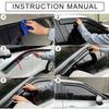 Window Visor for t111 RENEGADE 2015 2016 2017 2018 2019 2020 2021 Wind Deflectors Rain Guards Door Visor Vent 111t