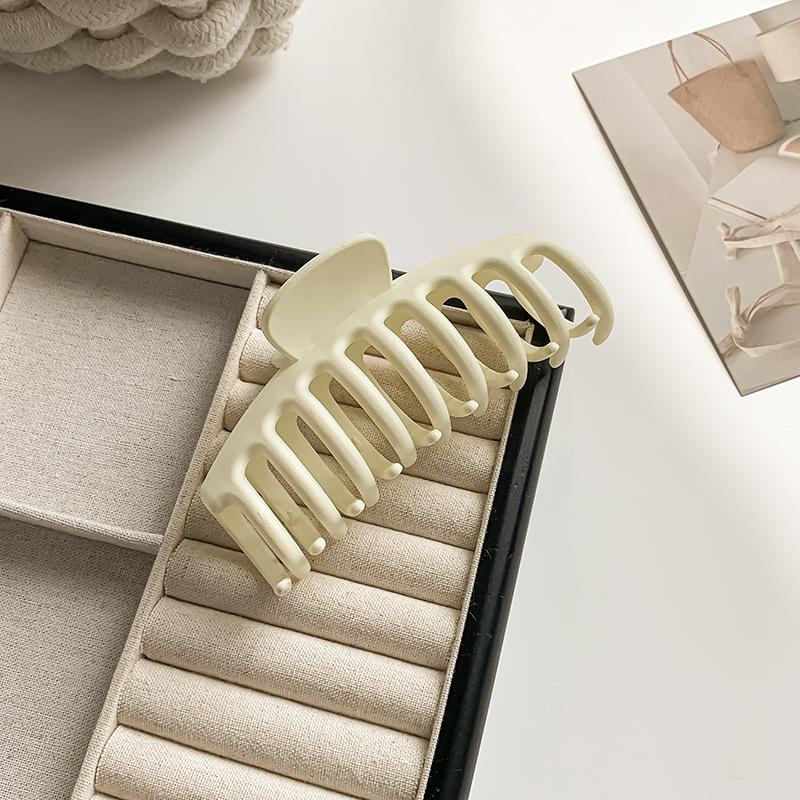 New Frosted Keel Shape Hair Clips Women Korean Simple Head Fixed Shark Clip Ponytail Fashion Hairpin Girls Hair Accessories