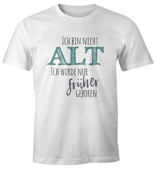 mens t shirt birthday i m not old i was born earlier saying XS