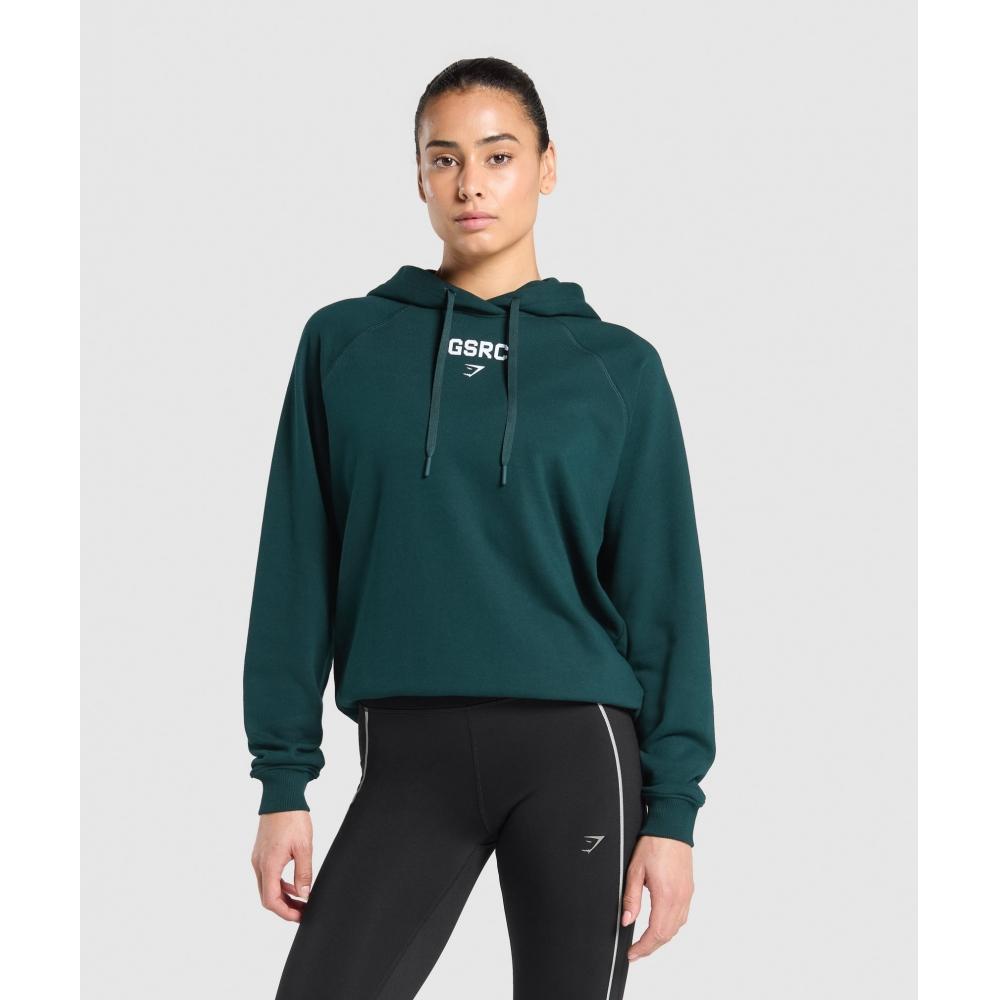 

Gymshark Running Graphic Hoodie Strong Teal B2b3z Tbqq XXL