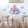 Naklejki na ścianę Bajkowy Zamek Kreskówkowe Malowane Senna Fototapeta do Pokoju Dziecięcego, Salonu i Pokoju Księżniczki Dekoracja Ściany