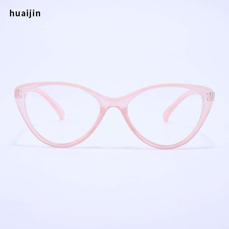 Cat Eye Glasses Frame Female Retro Artifact Tide Can Be Equipped With Myopia Anti-Blue Light Black Frame Glasses Flat Light