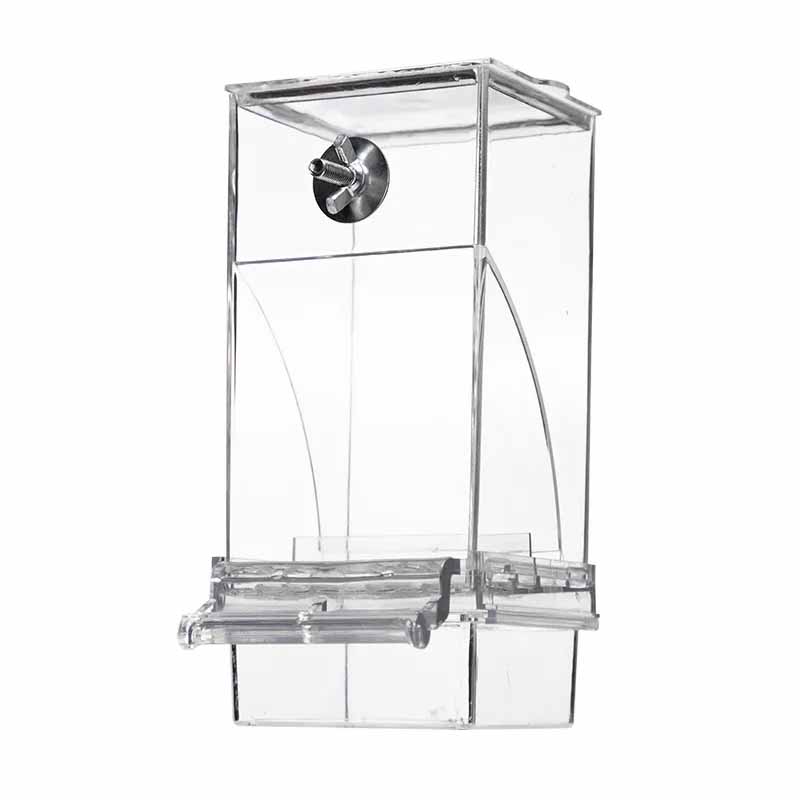 

Автоматическая кормушка для попугаев Автоматическая кормушка для попугаев Анти-брызг Аккуратная кормушка для птиц Контейнер для семян Подвесная подставка белый