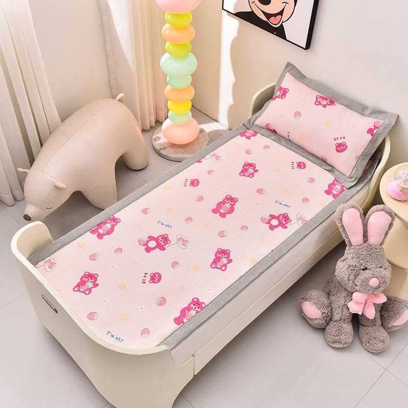 

Детский летний мягкий коврик из ротанга - дышащий и охлаждающий для детского сада Single Pillowcase