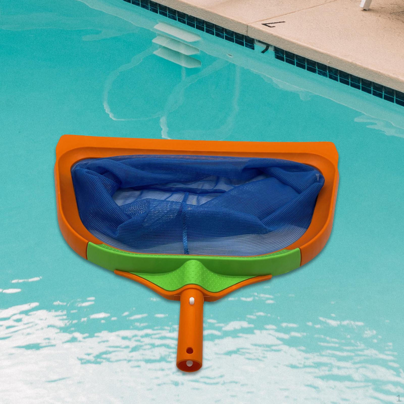 Pool Cleaning Net Reinforced Debris Leaves Removal Mouth Handheld Heavy Duty Deep Bag for Pond