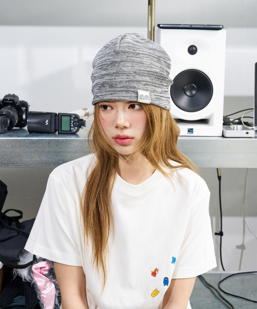 NOT NEW Nn Label Melange Beanie Gray