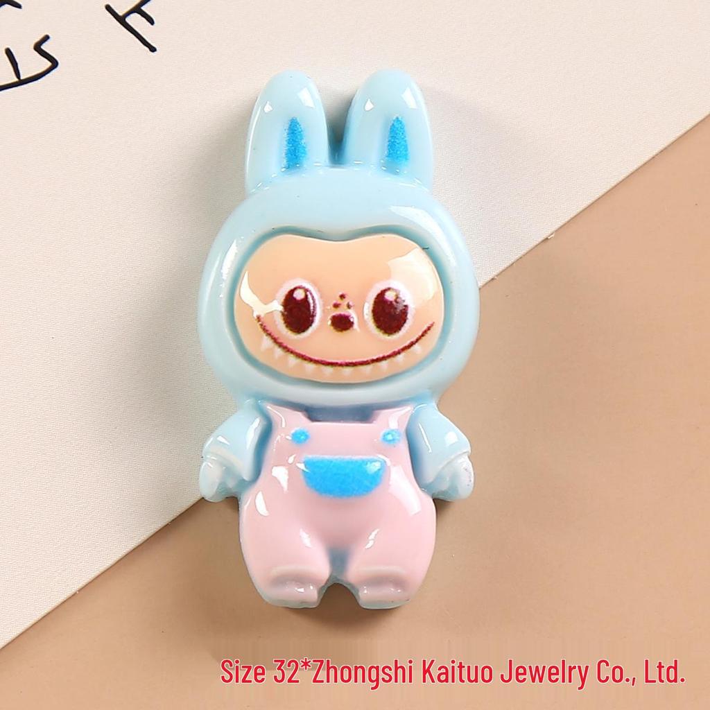 Glossy Cartoon Doll DIY Accessories: Phone Case, Hair Clips, Cup & Crocs Decorations