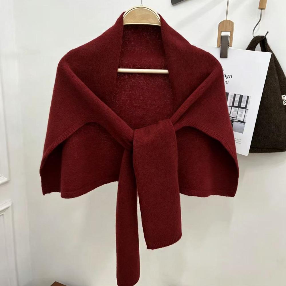 Cloak Knitted Neck Wrap Cape Large Wraps Elegant Large Scarves Scarf Accessories