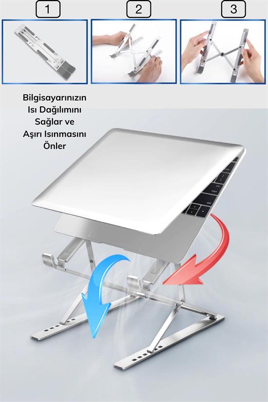 Adjustable Laptop Support Base Fully Foldable Portable Laptop Riser