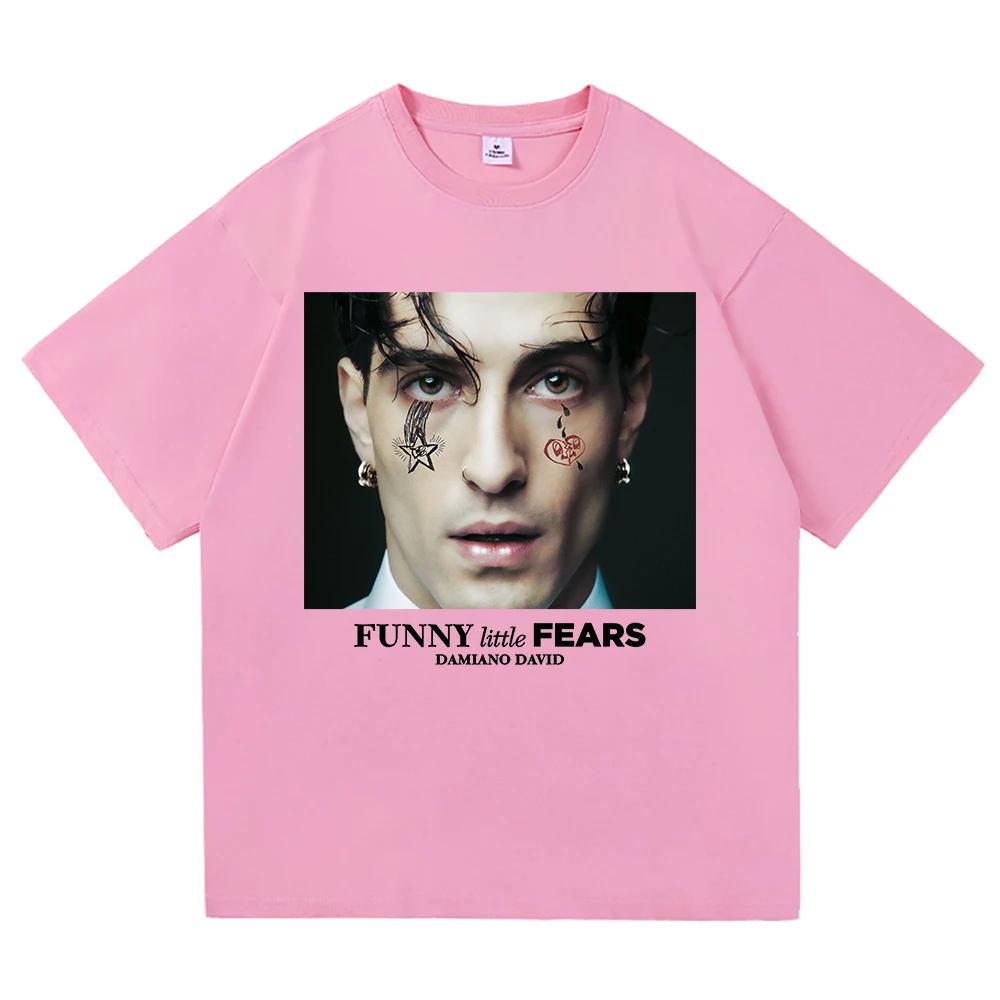 Damiano David Funny Little Fears T Shirt Women Harajuku Aesthetic Next Summer Tshirt High Quality Vintage Tees Shirts 2026 Tops