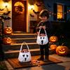 Trick or Treat Halloween Candy Bag Ghost Trick-Or-Treat Candy Basket Pumpkin Candy Bucket  Gift