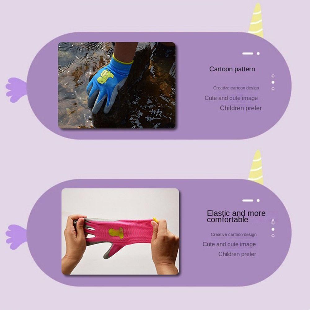 Non-Slip Garden Work Gloves Durable Children Protective Glove Kid Gardening Gloves  Children