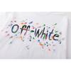 9068 Off-White 2026 Spring/Summer New Colorful Letter Arrow Pattern Round Neck Hooded Short Sleeved Men's and Women's T-shirts